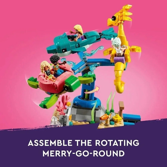 LEGO Friends Beach Amusement Building Toy Set, Wave Machine and Shooting Gallery - Picture 3 of 6